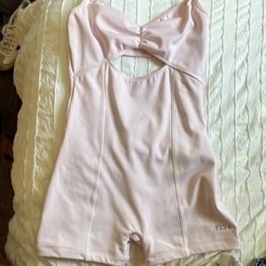 Frankie’s bikinis baby pink active wear play suit